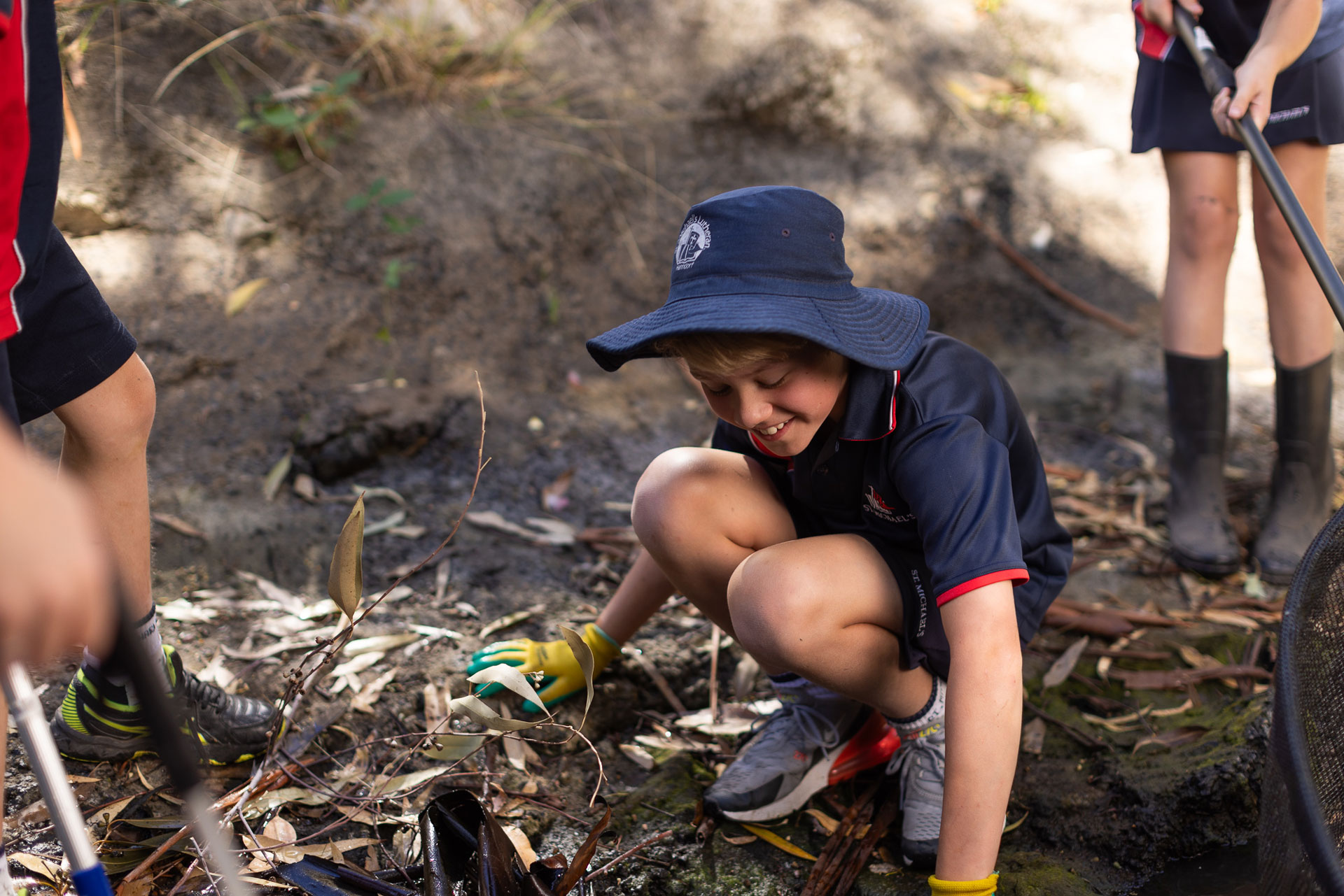 St Michael's Lutheran School, children, sustainability, nature play